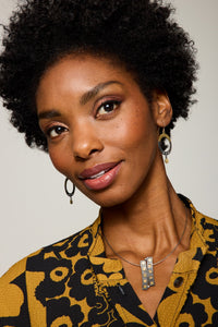 Black & Gold Orbit Earrings
