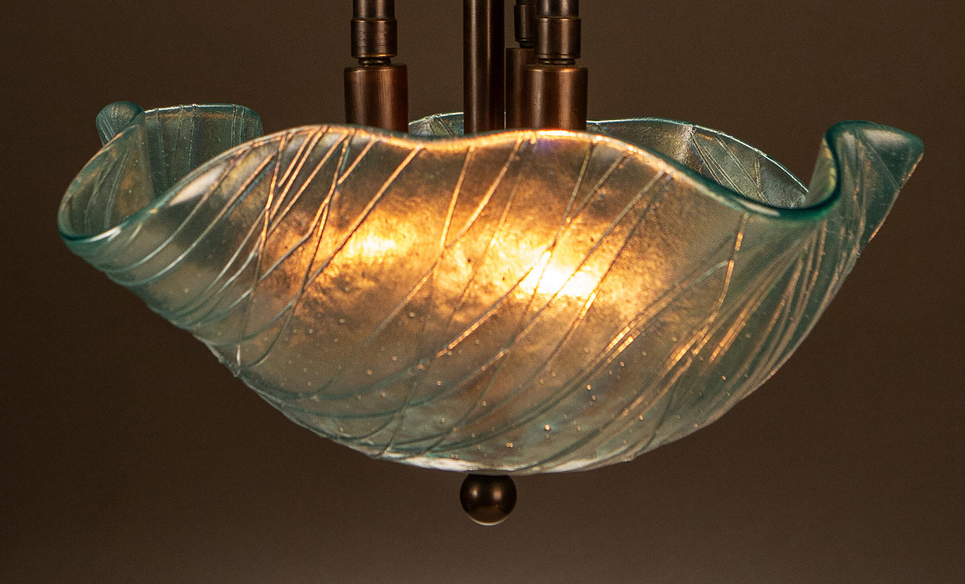 Aqua Marine Bowl Pendant