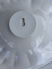 Lilac Blue Large Wall Bowl
