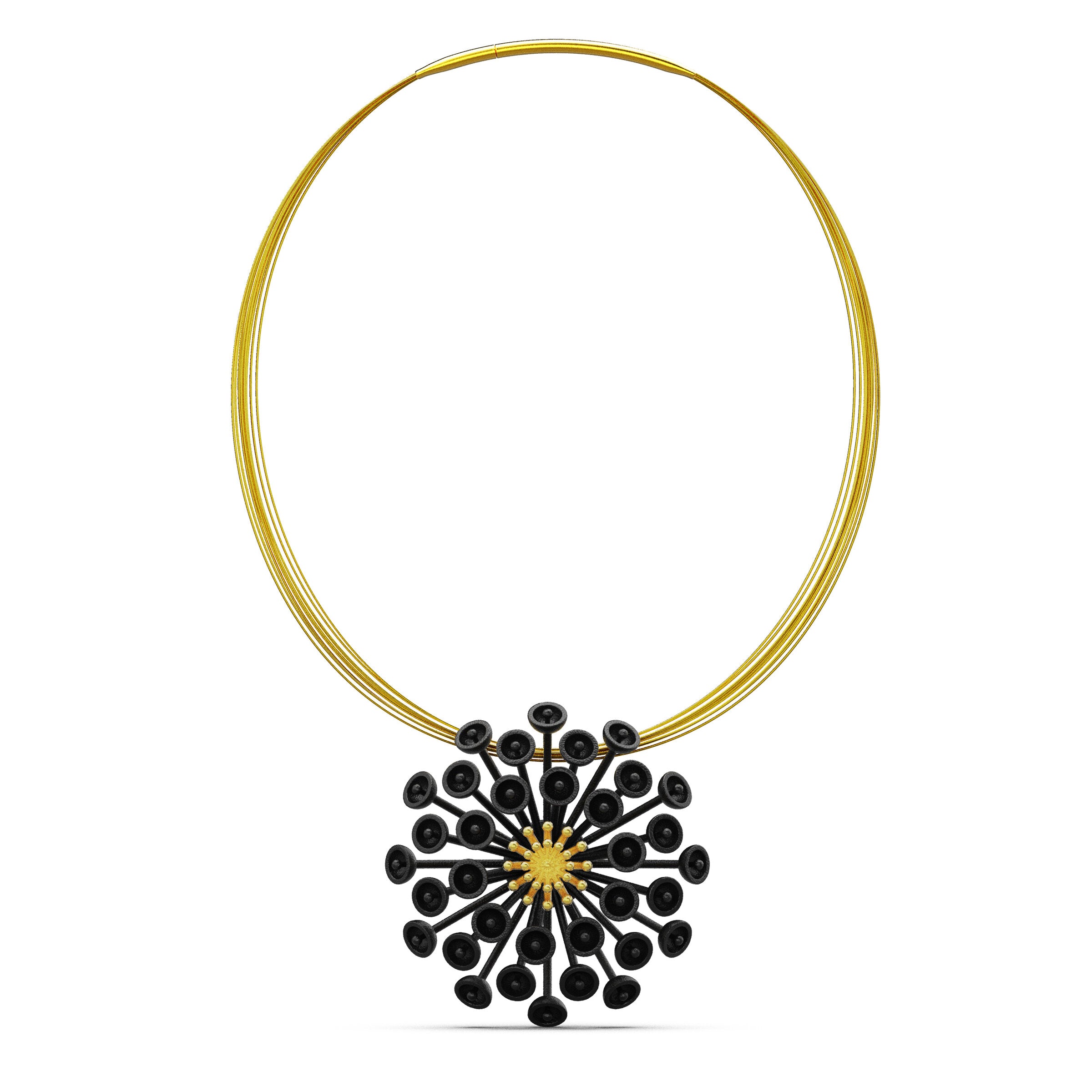 Gold Allium Pendant