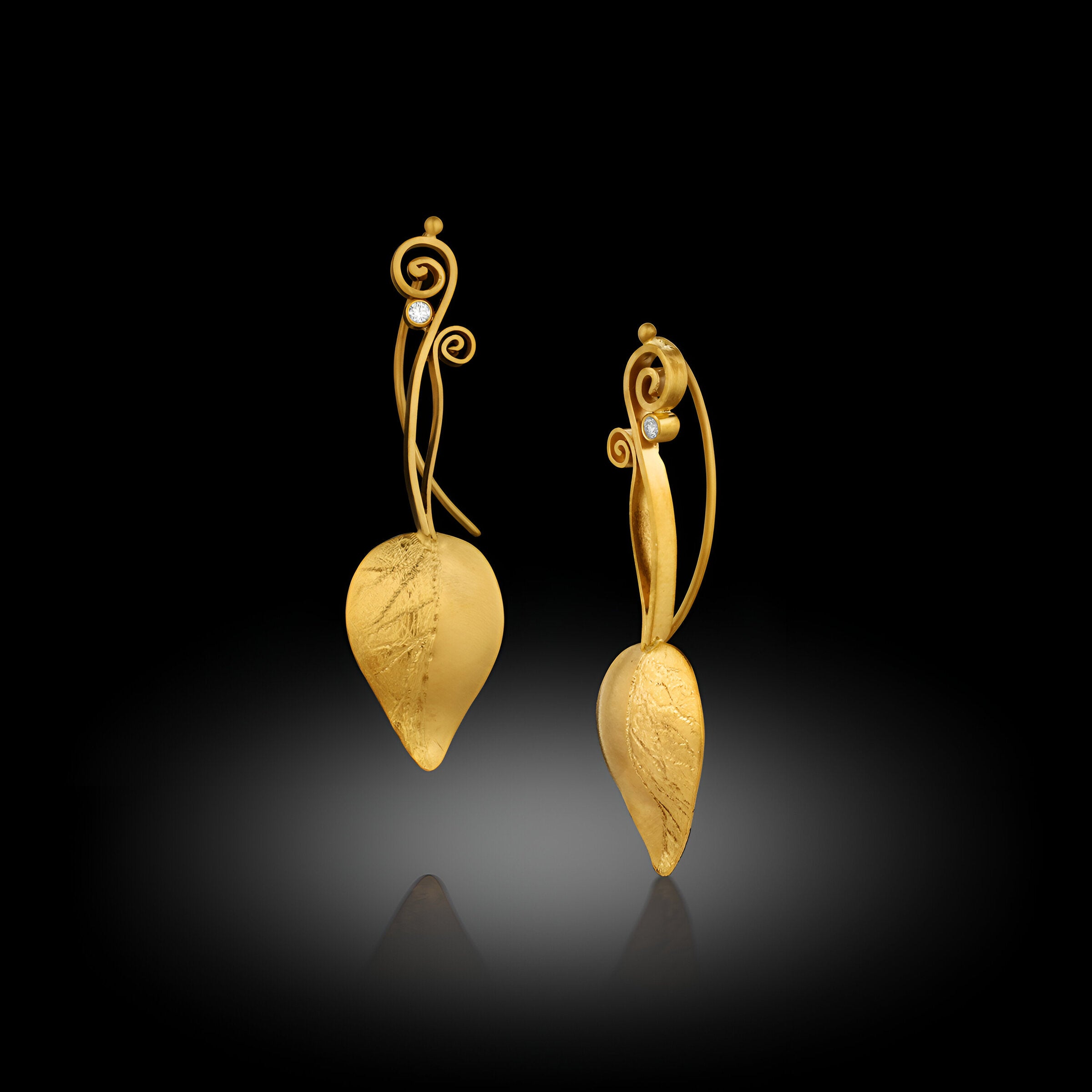 Branching Leaf Earrings