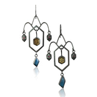 Smoky Quartz Chandelier Earrings