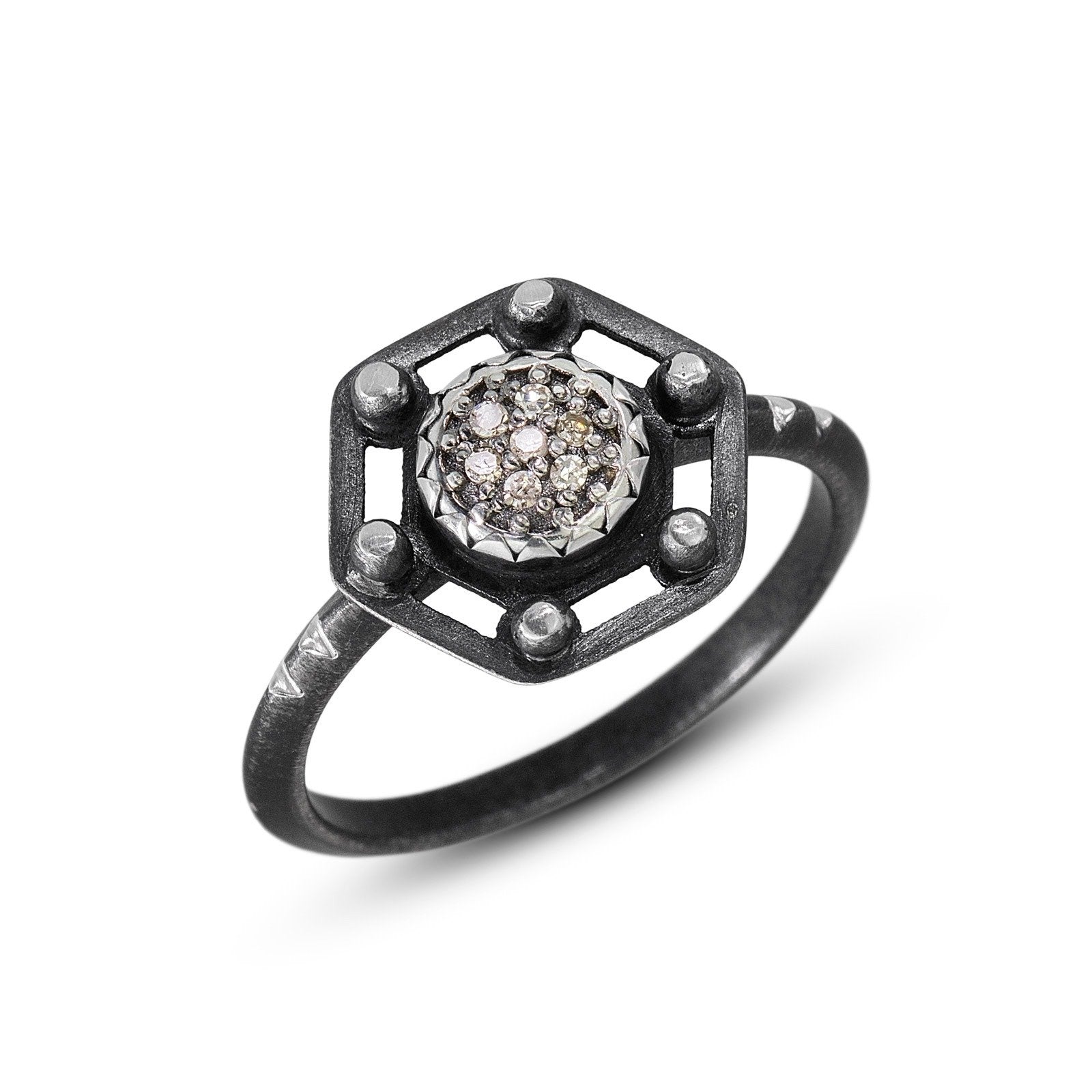 Hexagon Geometric Ring