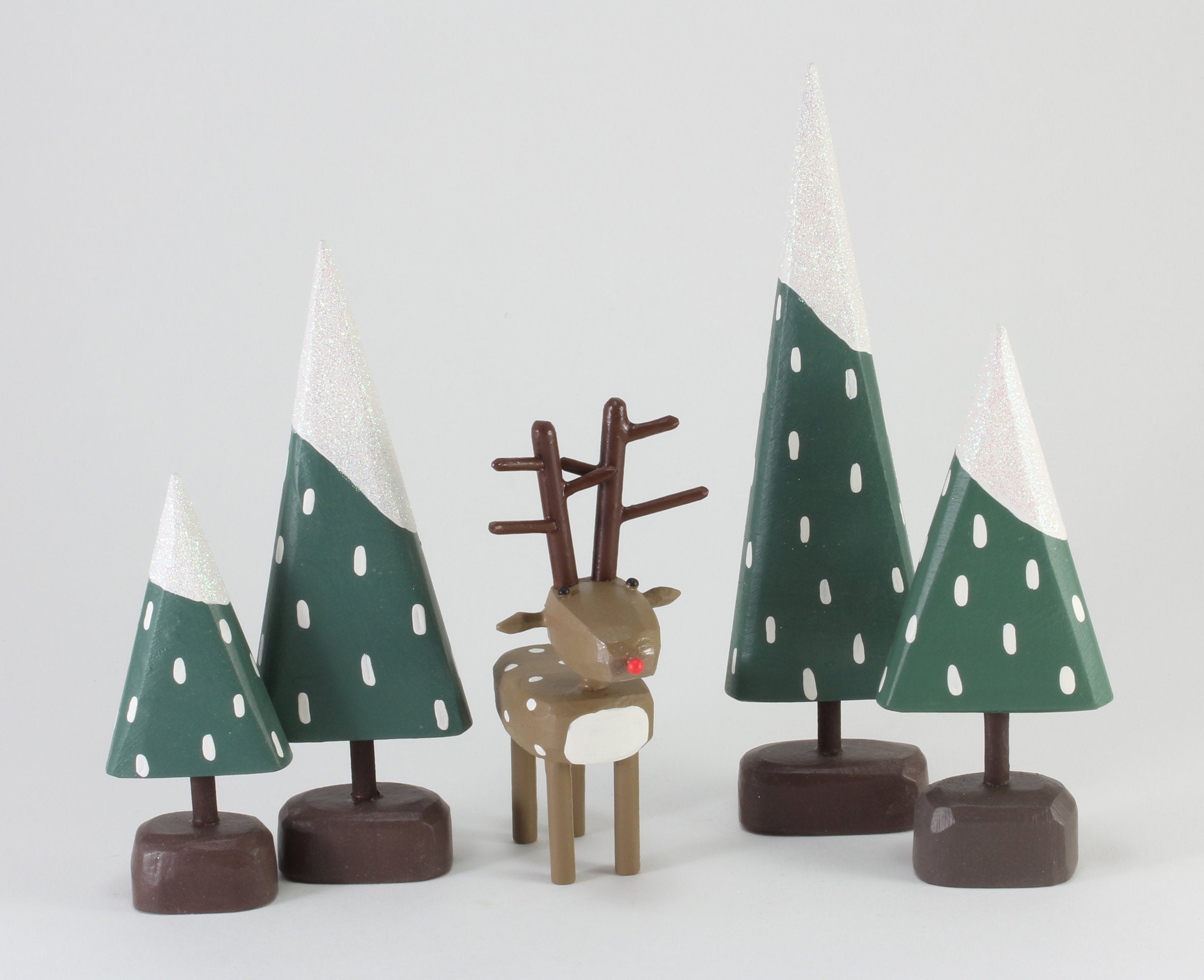Winter Forest Scene Trees