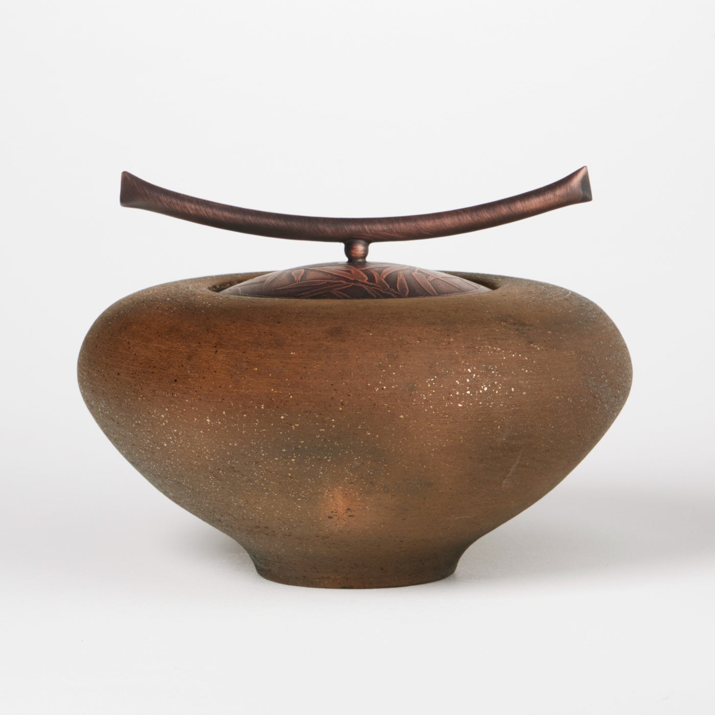 Mica Leaf and Vine Low Vessel