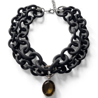 Lemon Topaz Convertible Rubber Necklace II