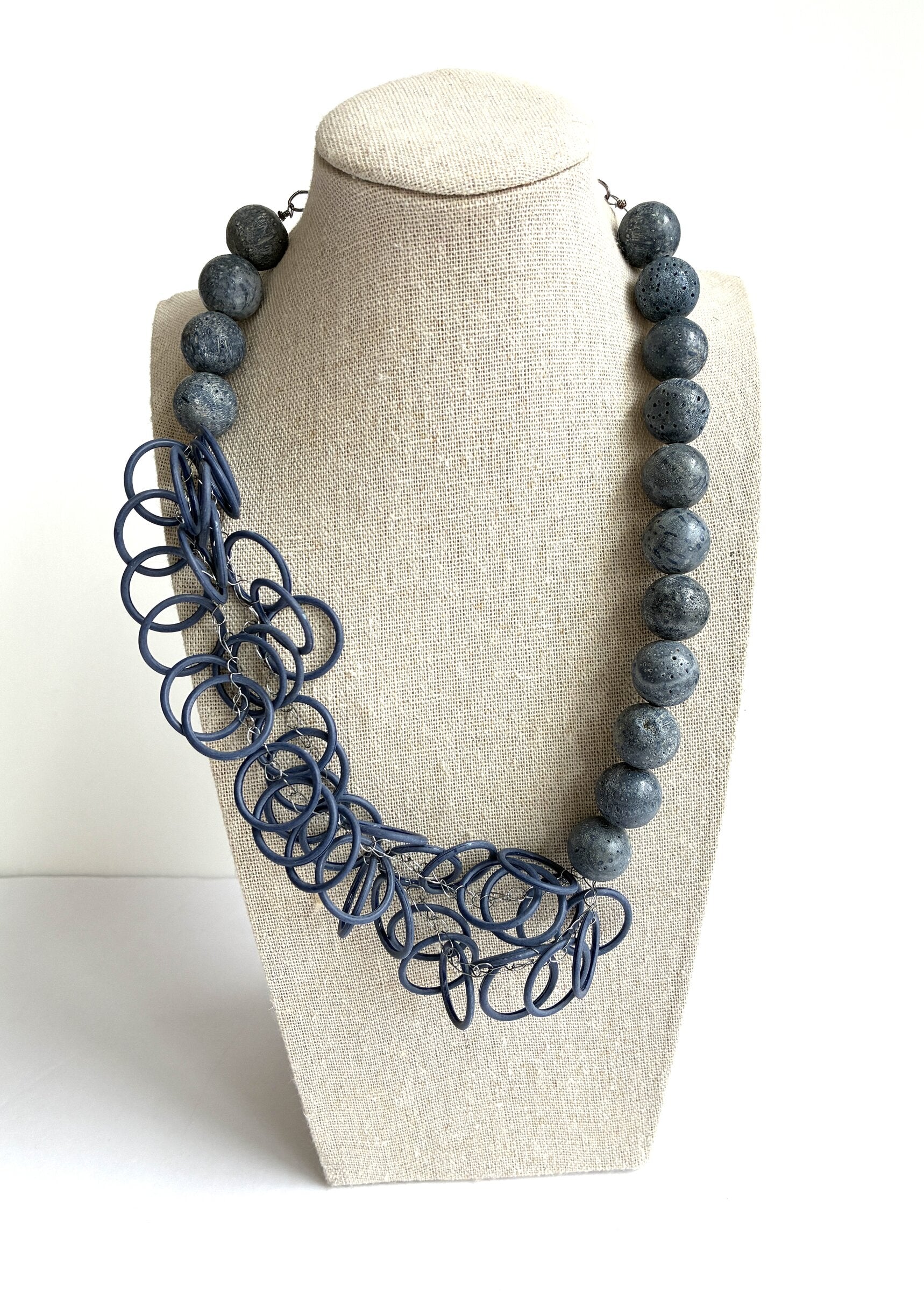 Blue Coral Necklace