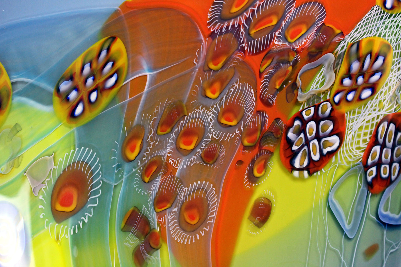 Summer Sky Colorfield Vessel