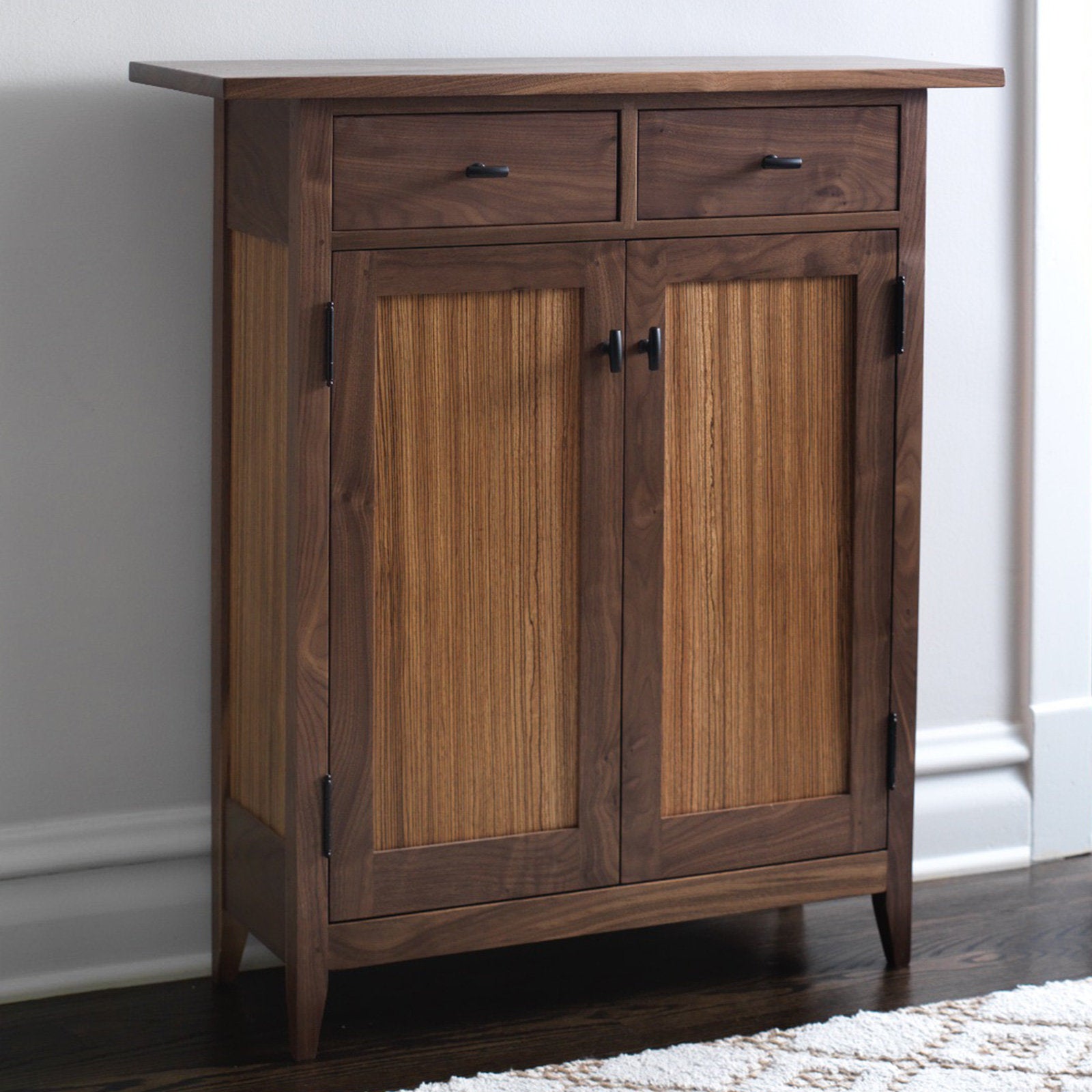 Zebra Two-Drawer Side Cabinet