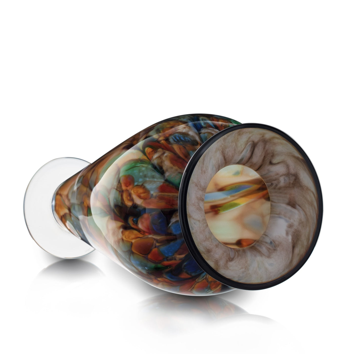 Rainbow Earth Tone Tall Vase