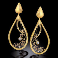 Teardrop Swirls Earrings