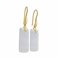 Blue Lace Agate Dancing Earrings