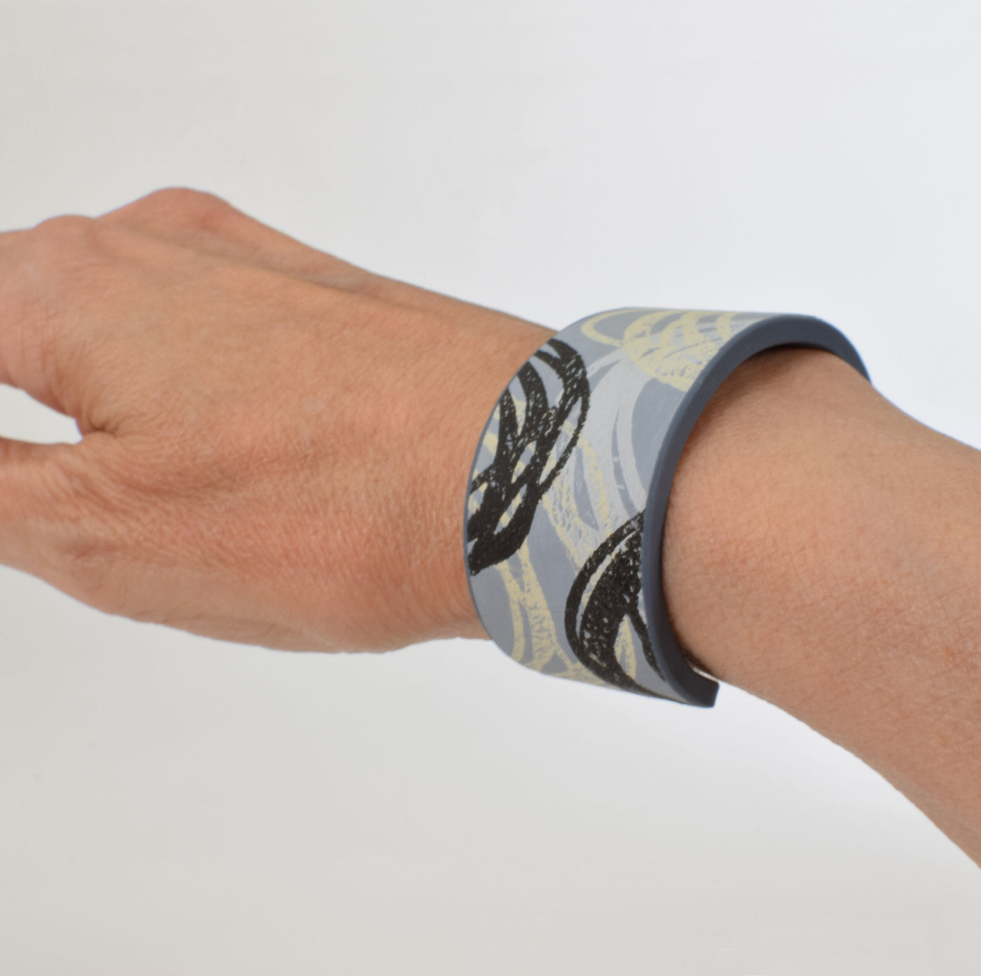 Gray-Blue, Yellow & Black Nested Circles