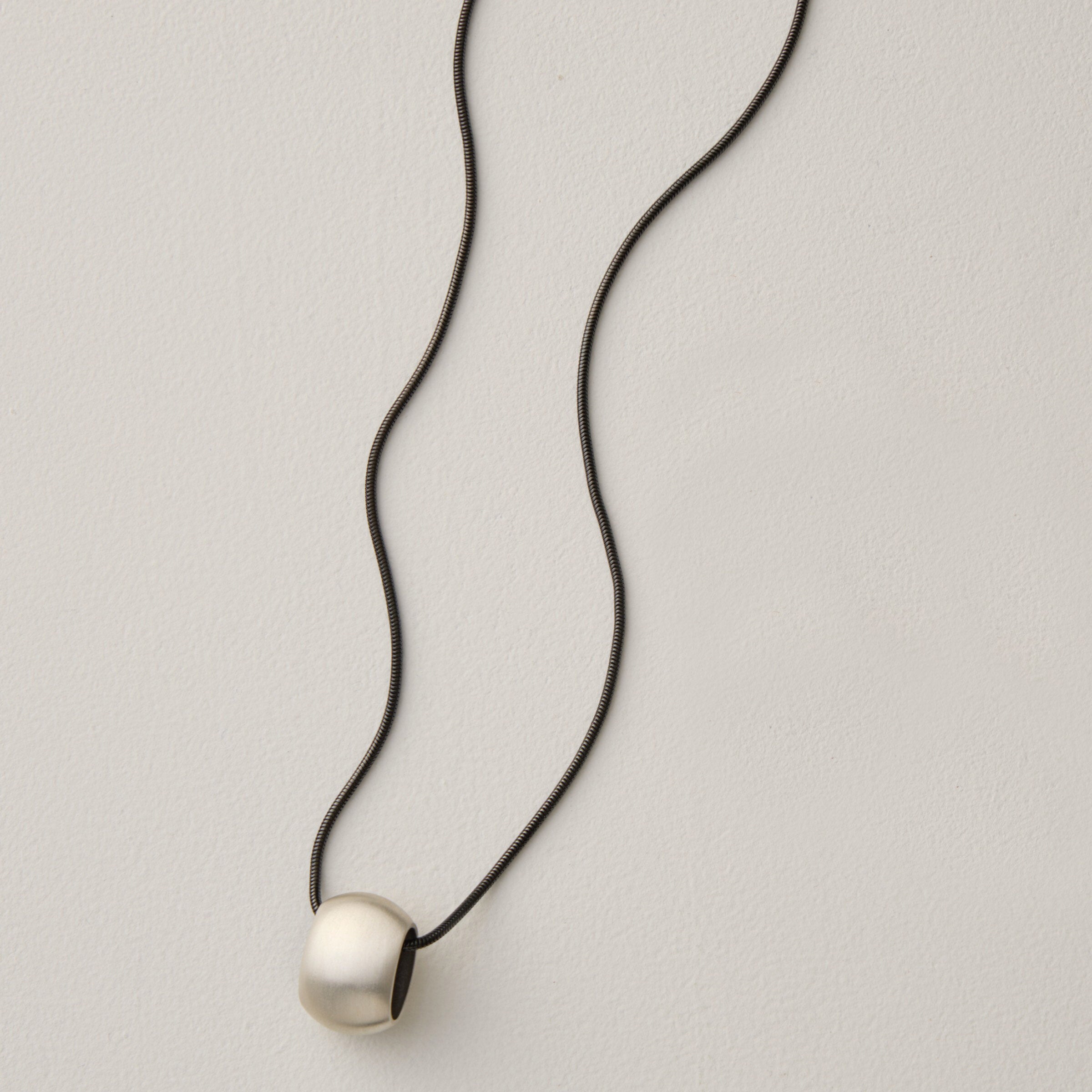 with oxidized silver chain