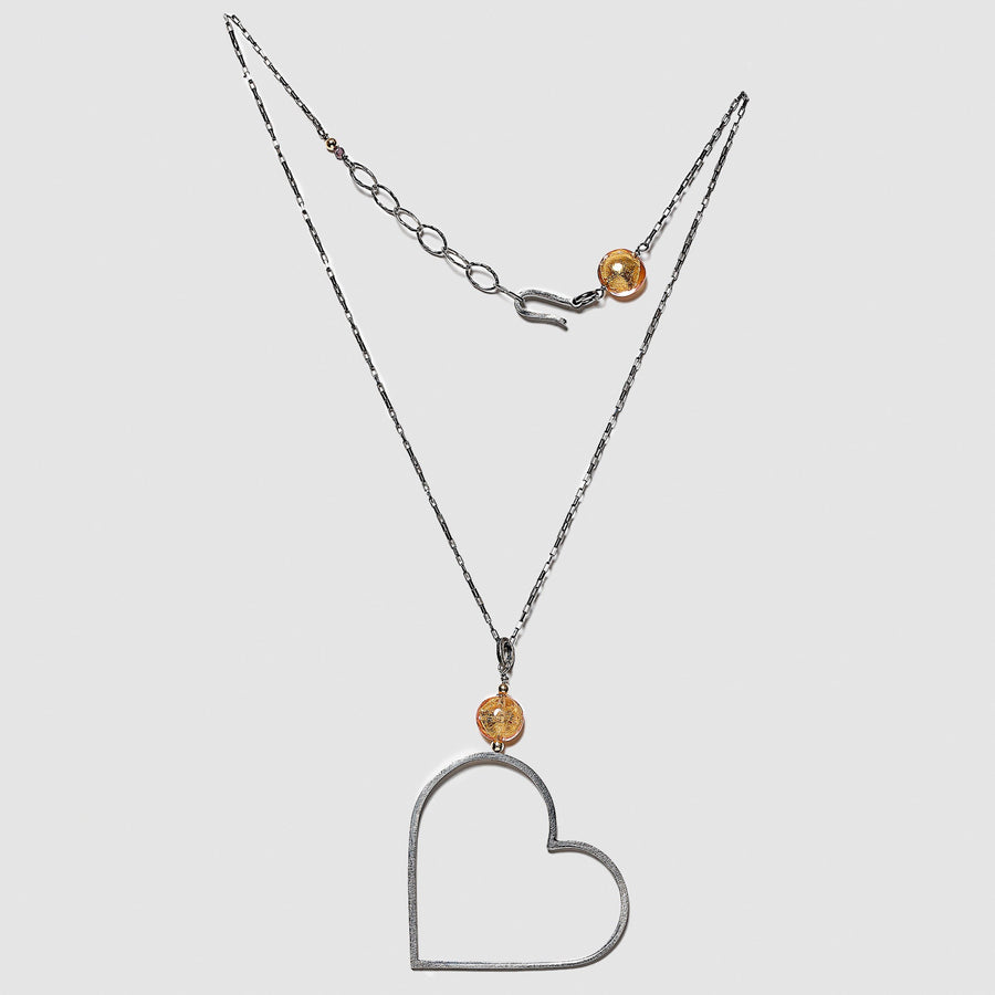 Heart/Murano Glass Necklace