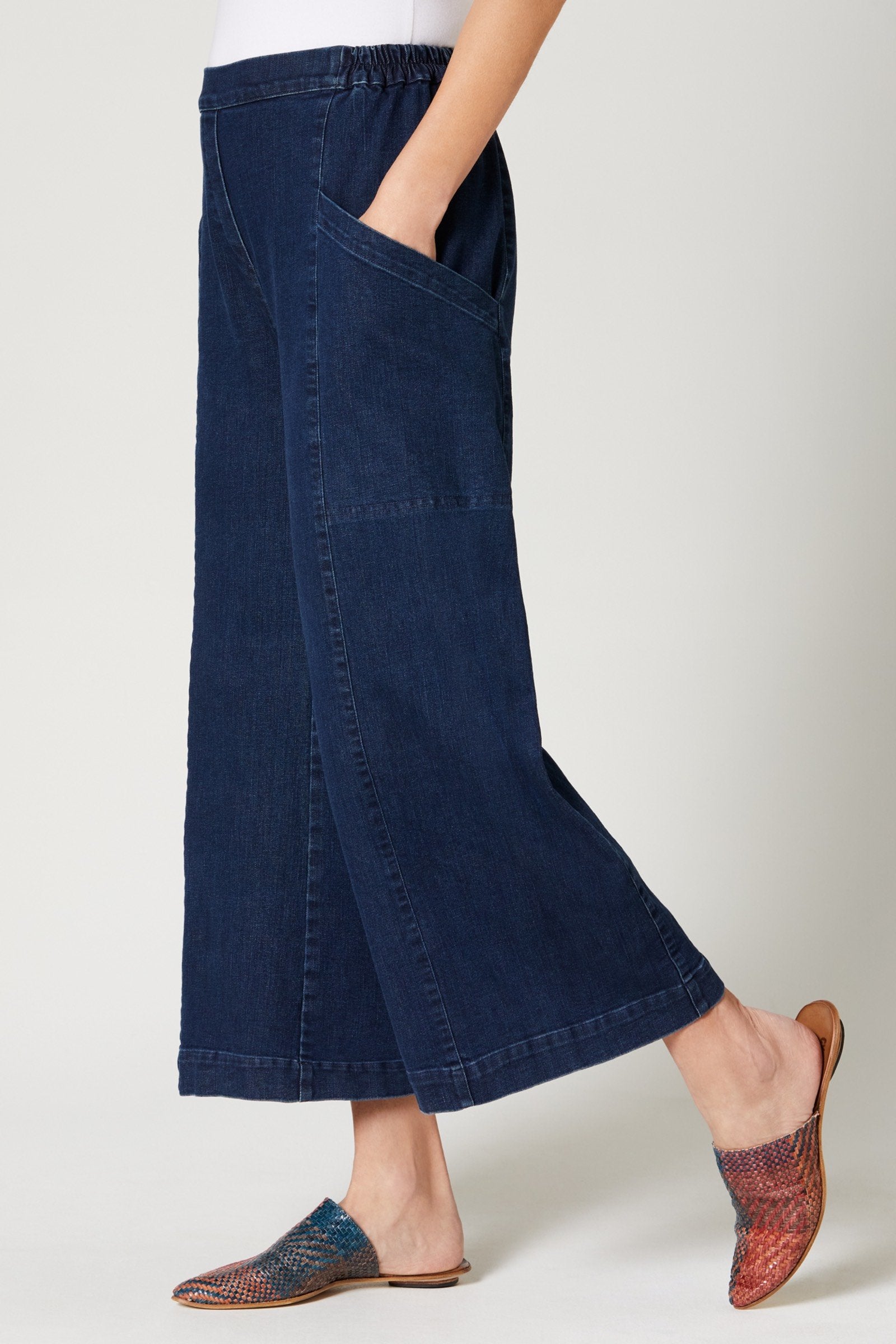 sizeadjust motif lace loose denim PT ブルー size adjust motif lace loose denim PT - メルカリ