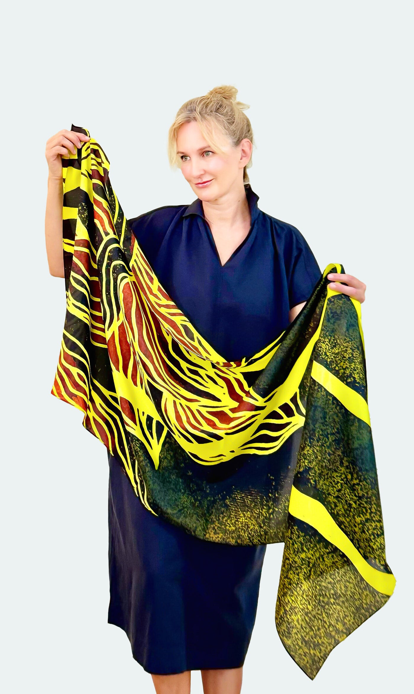 Yellow Floral Scarf