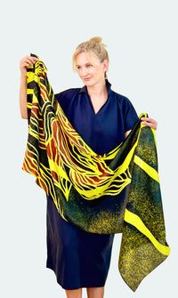 Yellow Floral Scarf