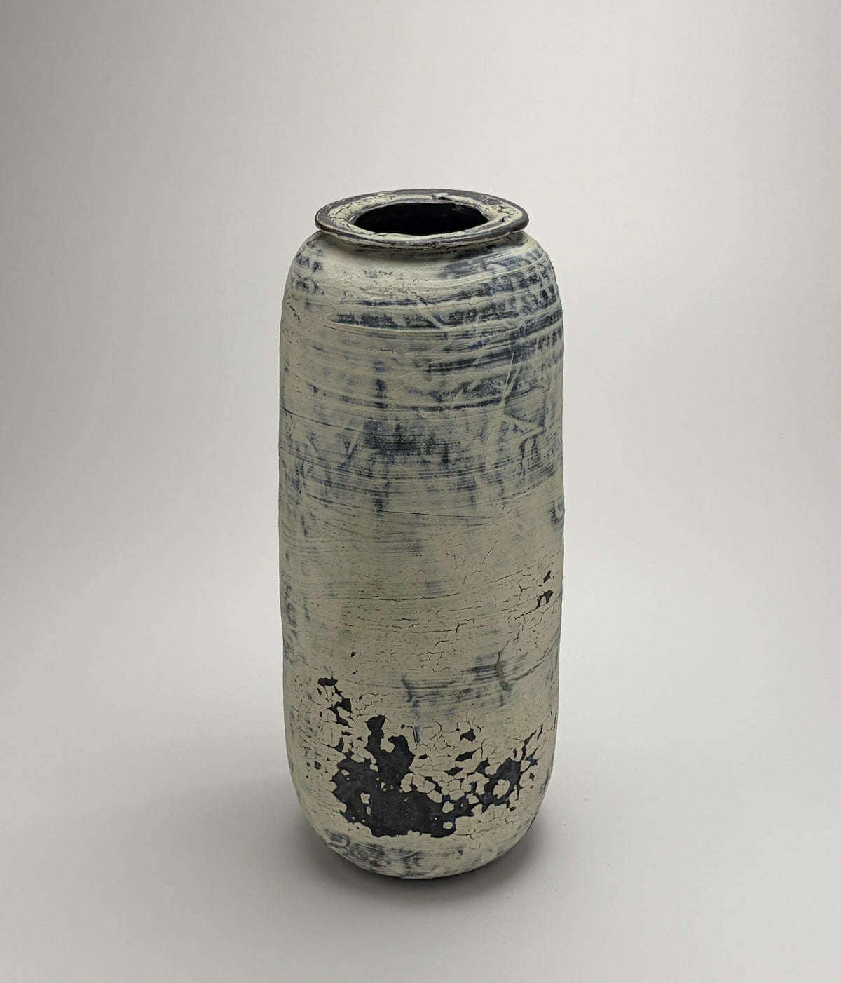 Crackled Stoneware Bottle