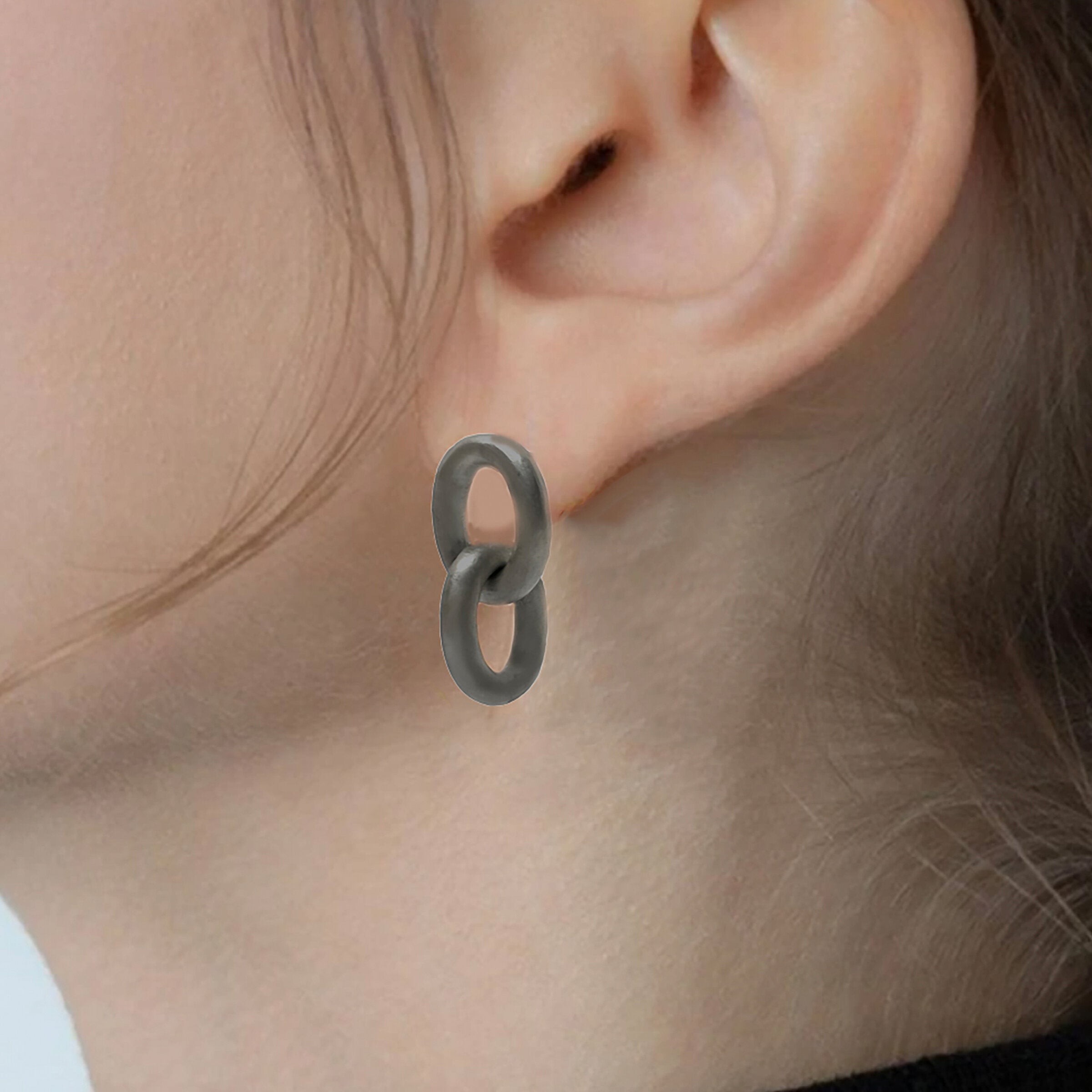 Blackened Sterling Silver