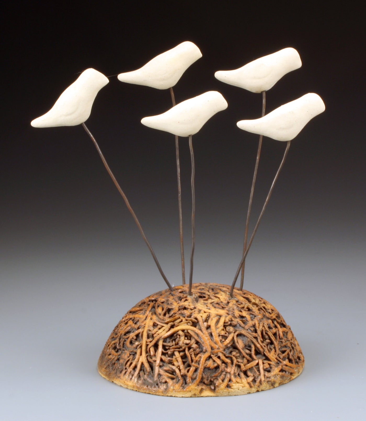 Nest with Flock of Birds