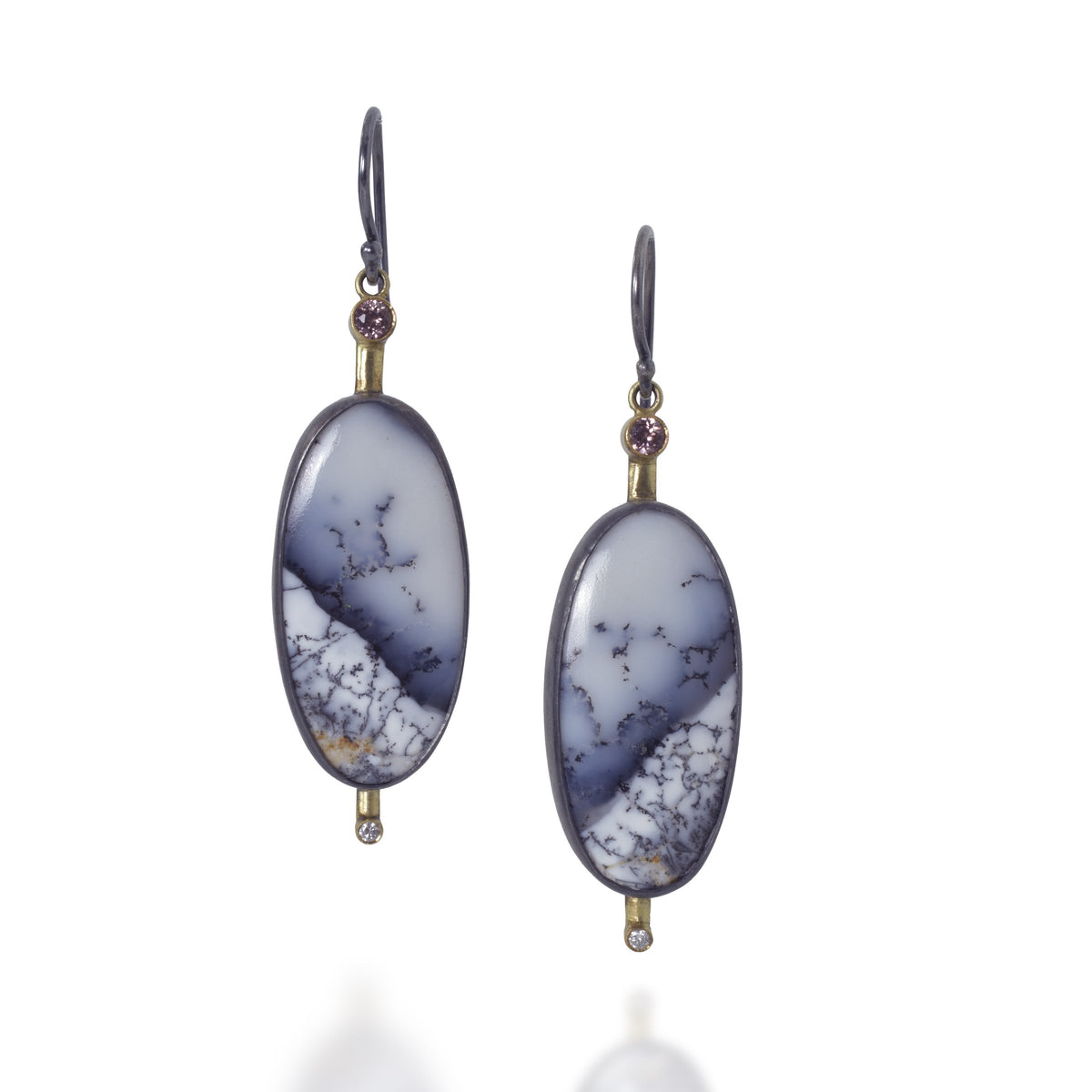 Dendritic Opal Earrings
