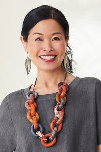shown with the Plumeria Earrings by Karole Mazeika