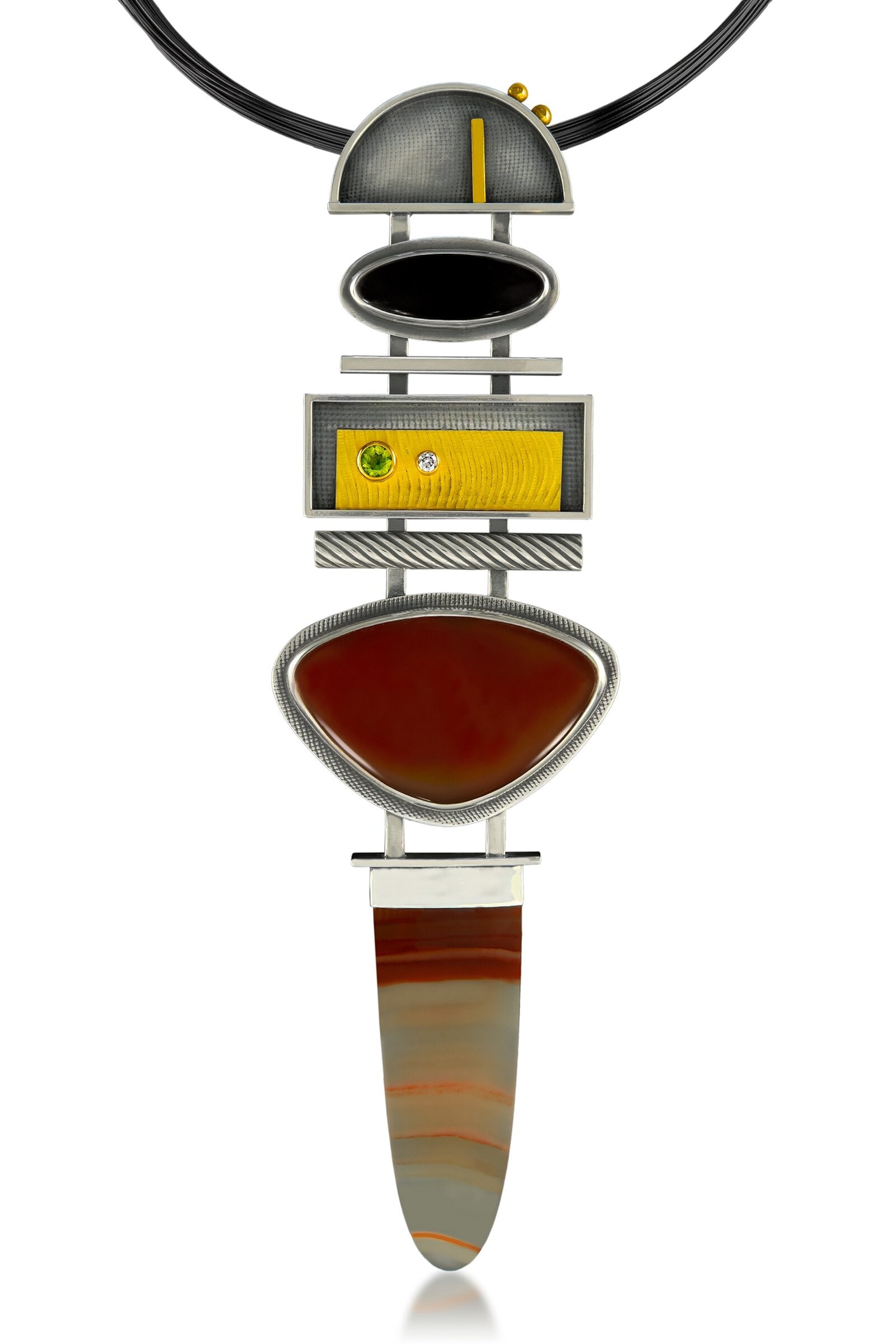 Carnelian Tower Neck Piece
