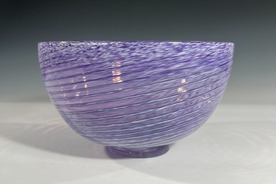 Purple Spiral Bowl