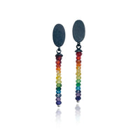 Long Rainbow Drop Earrings