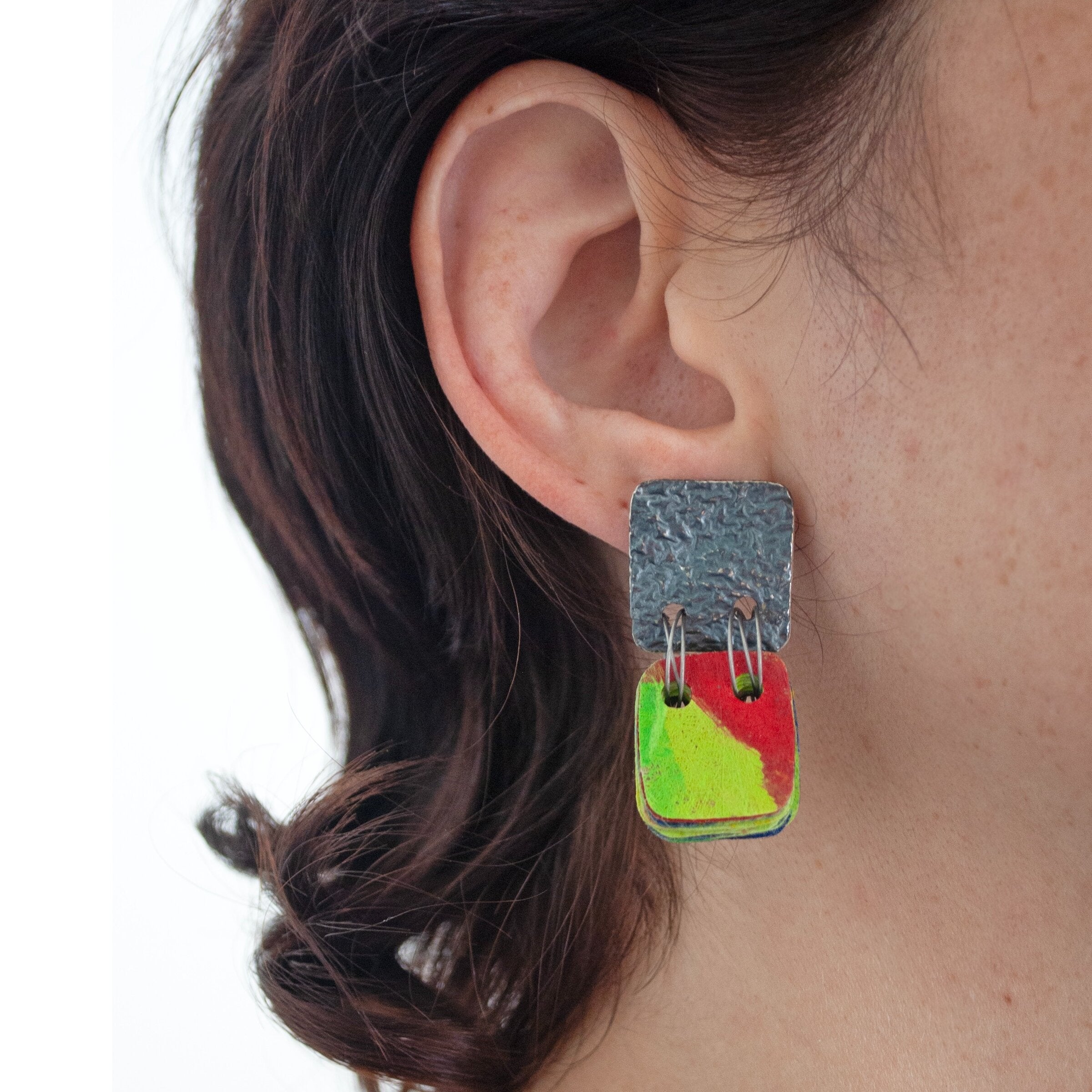 Tiny Book Earrings
