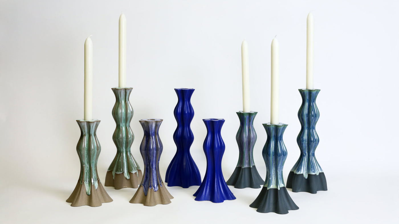 Candlestick in Cobalt