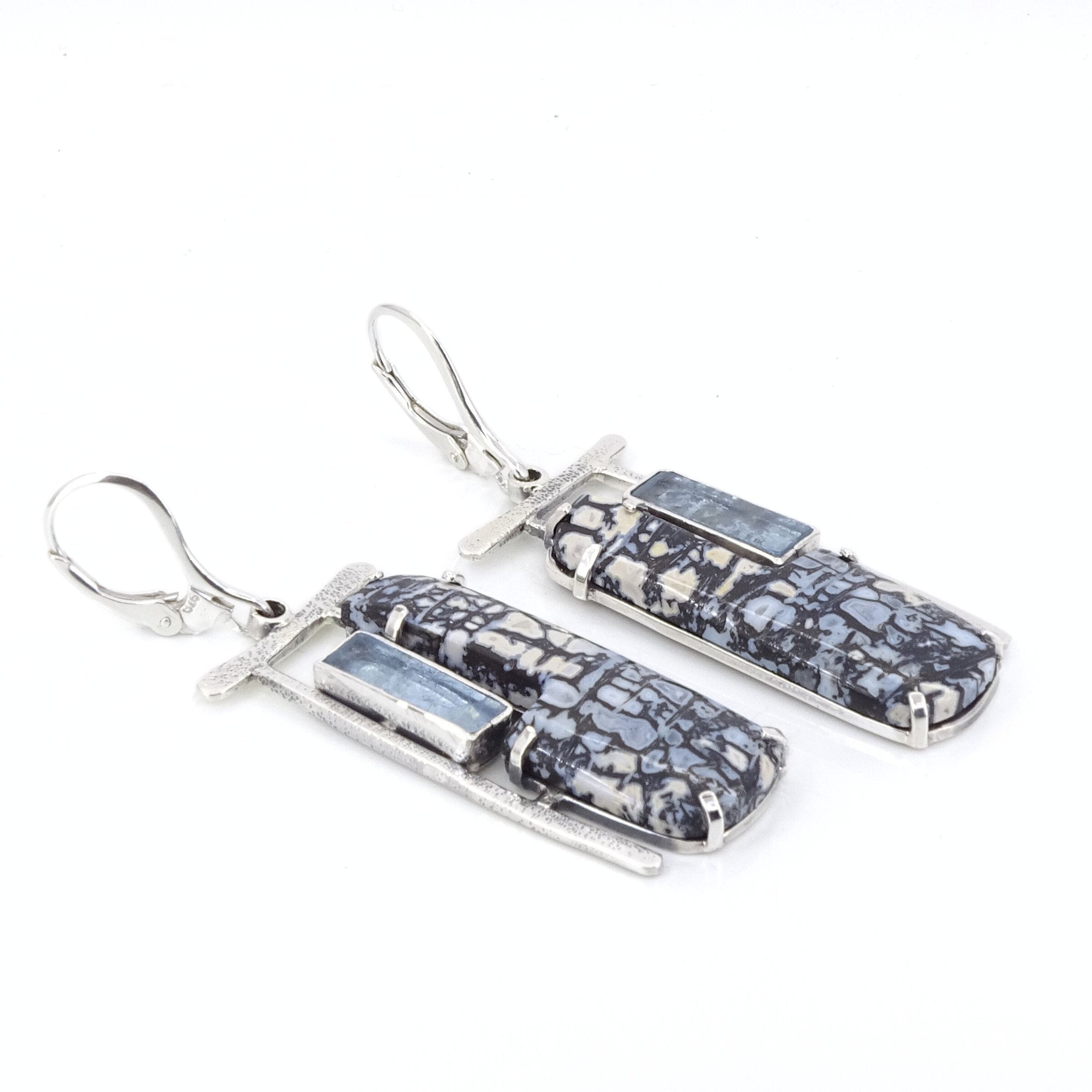Blue Window Earrings