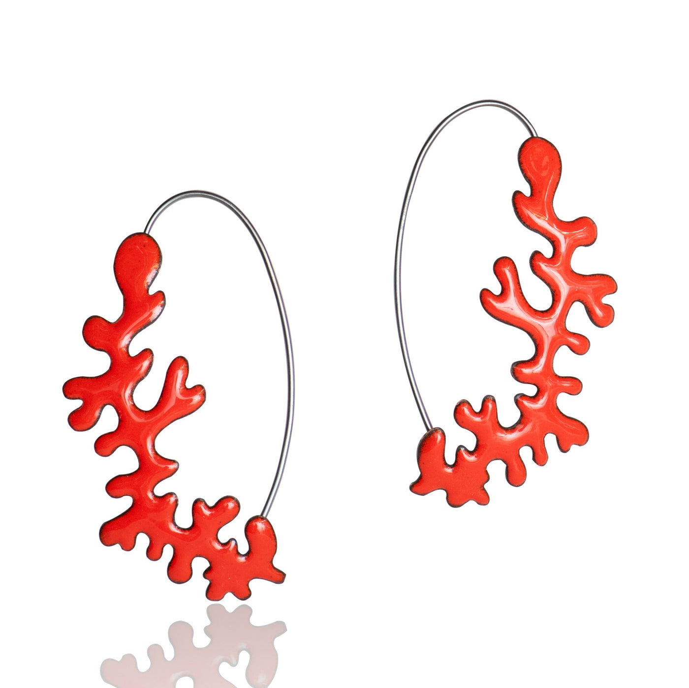 Coral Frame Earrings