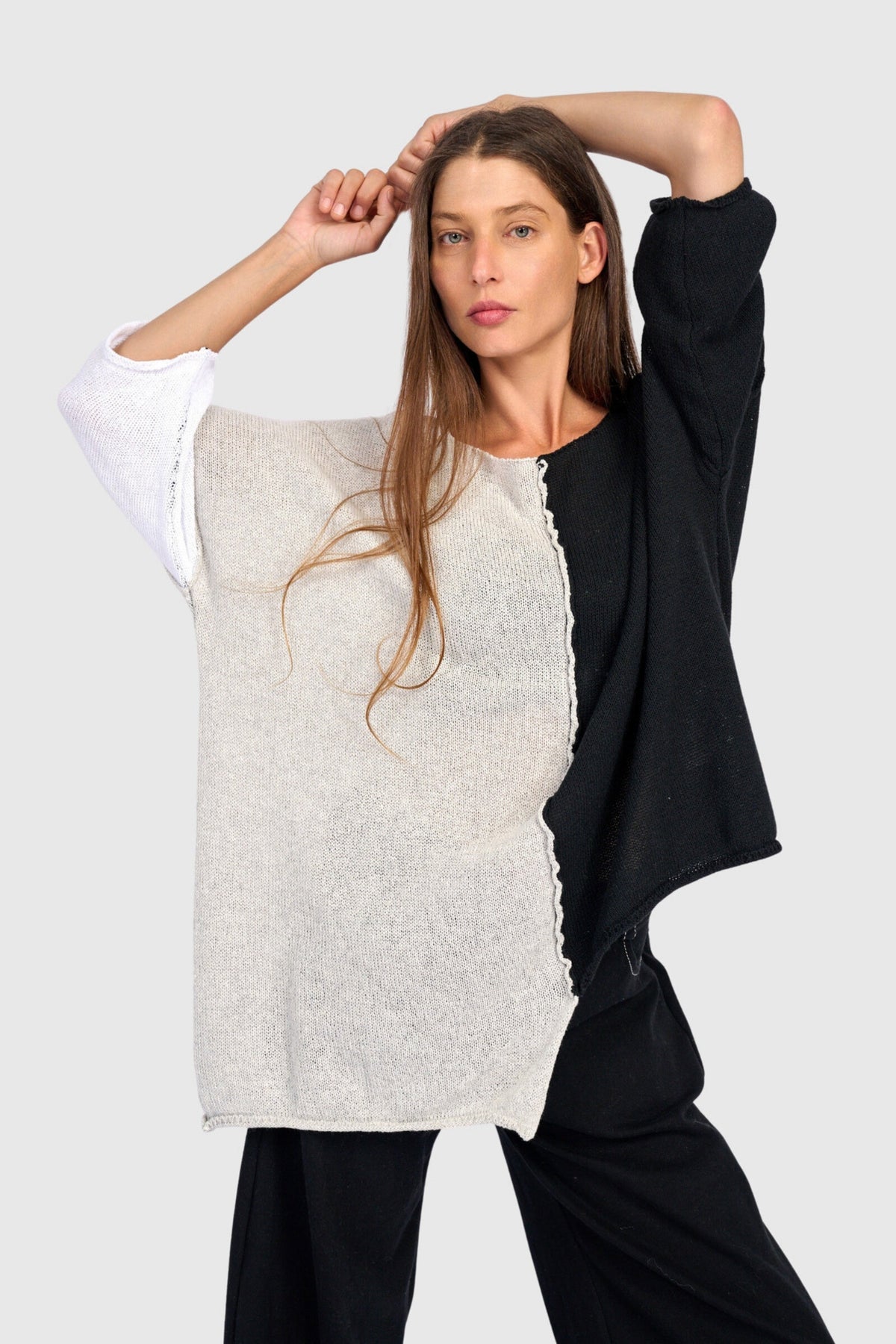 Loose Colorblock Sweater