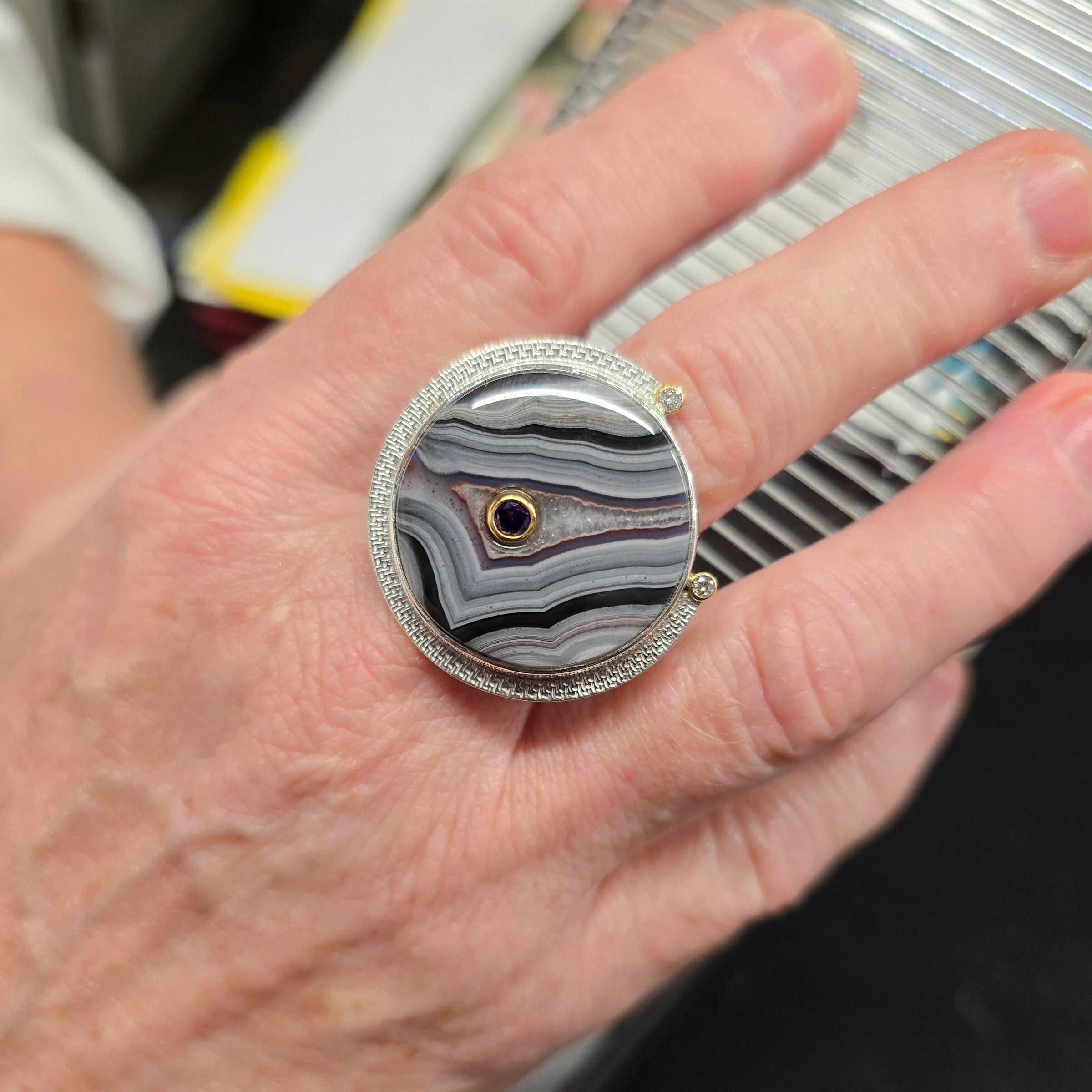Striped Twilight Ring