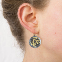 Light Moon Encasement Earrings