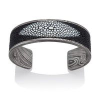 Stingray Damascus Steel Cuff