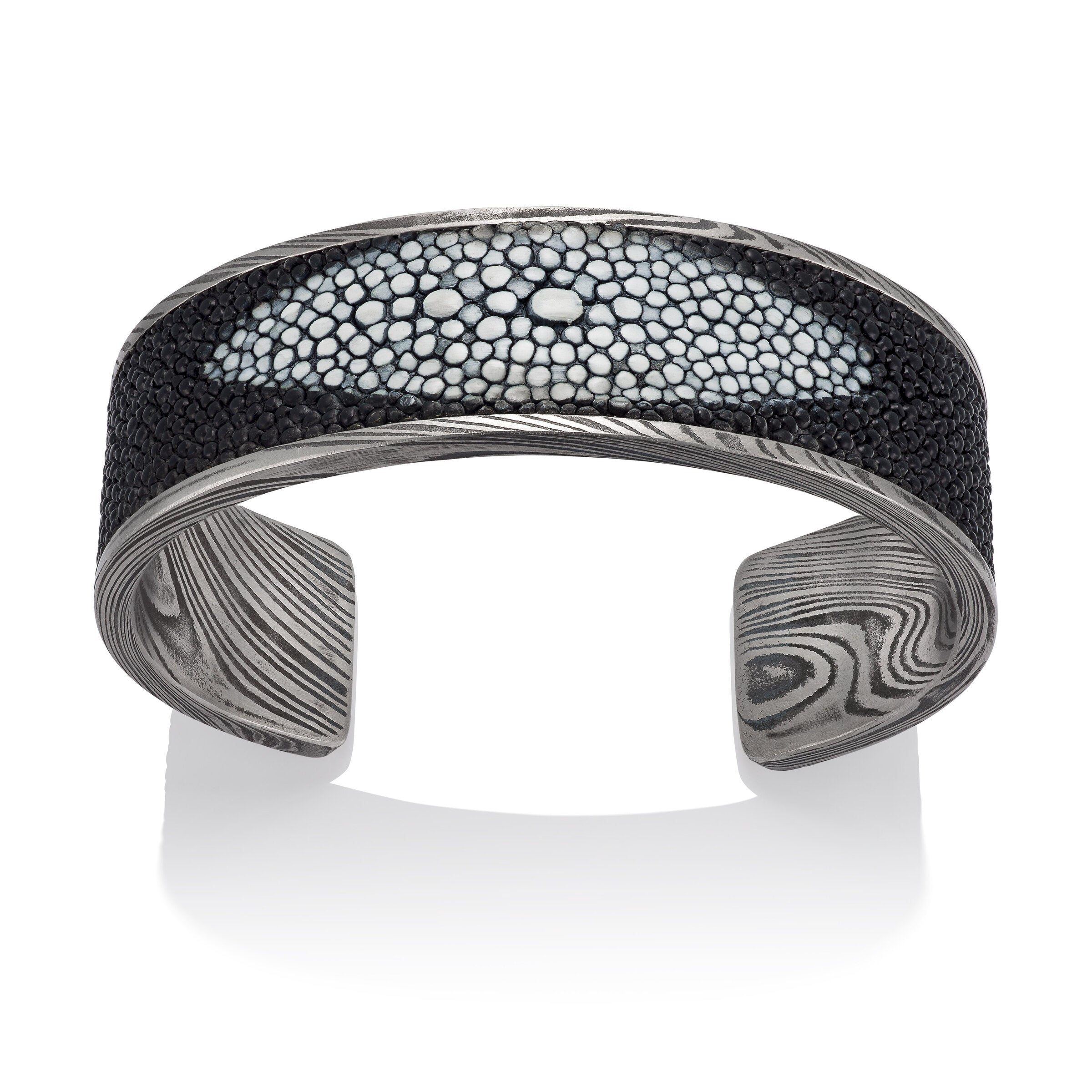 Stingray Damascus Steel Cuff