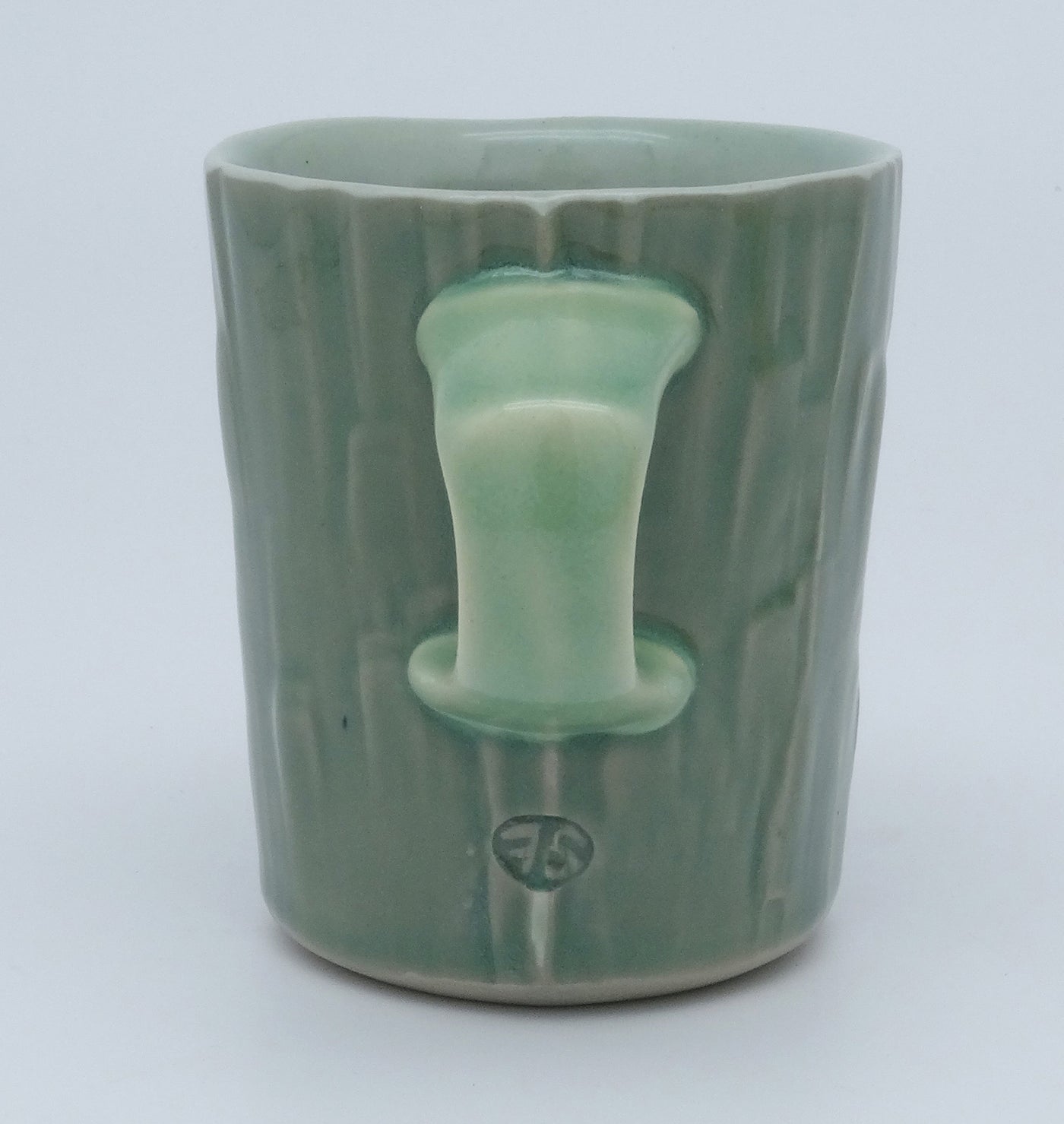 Celadon Forest Mug Pair