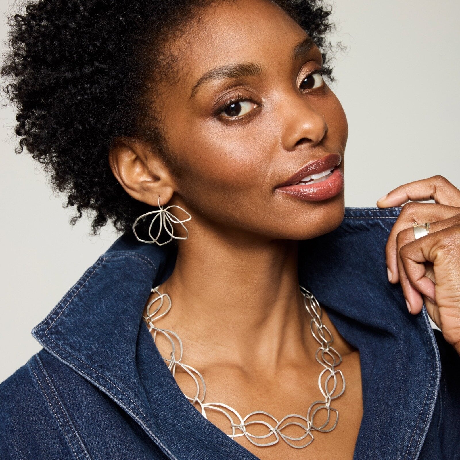Drawn Leaf Earrings
