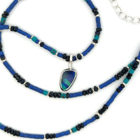 Lapis, Sapphire & Opal Necklace