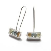 Horizontal Rectangle Earrings