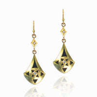 Moire Teardrop Earrings