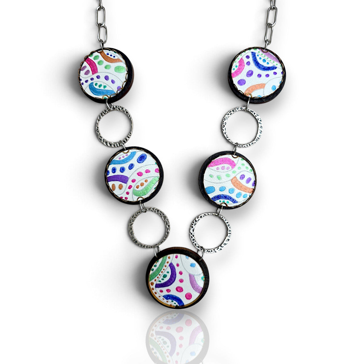 Artisan Chroma Geometric Necklace