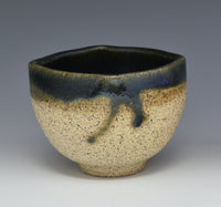 Green Speckled Stoneware Tea Bowl