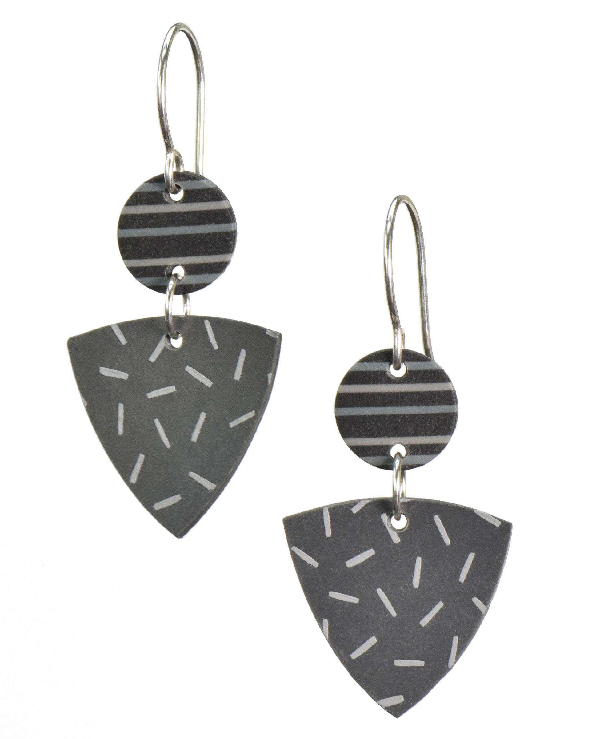Gray with short lines