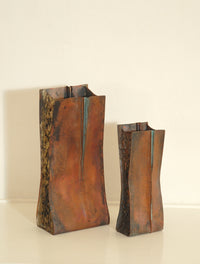 Plunkett Fold Copper Vase