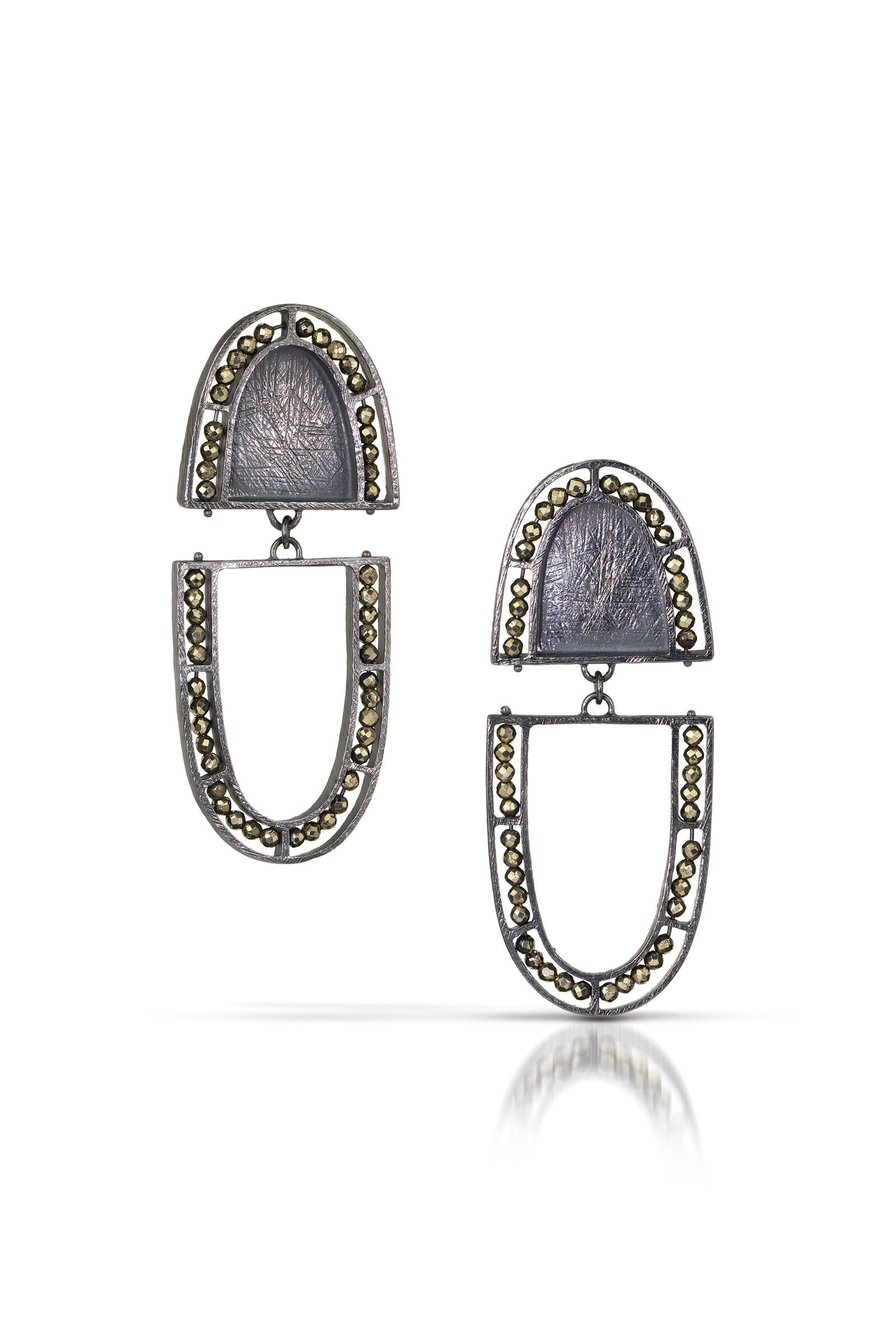 Oval Arch Segment Earrings II