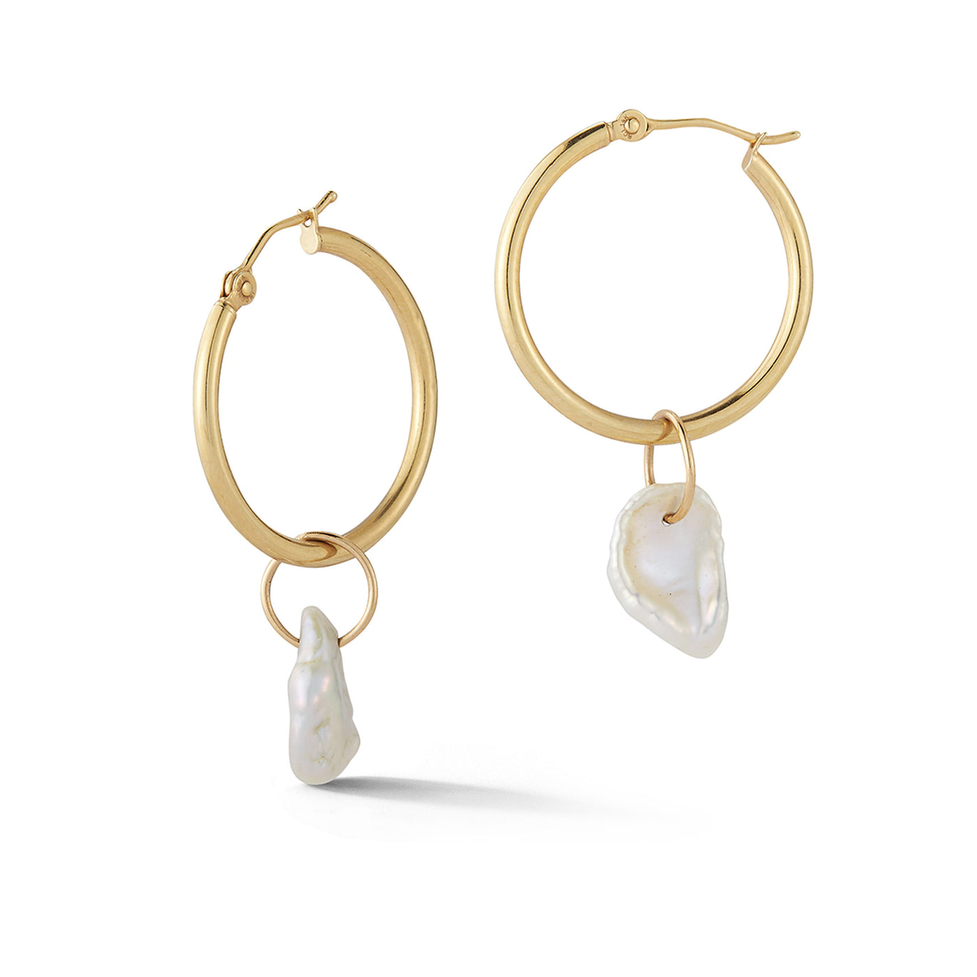 Blossom Pearl Hoop Earrings